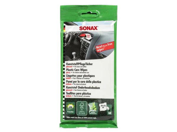 Sonax Kunststoffpflegetücher - 10 Feuchttücher