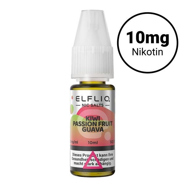 Elfbar Elfliq Nic Salts 10mg - Kiwi Passionfruit Guava