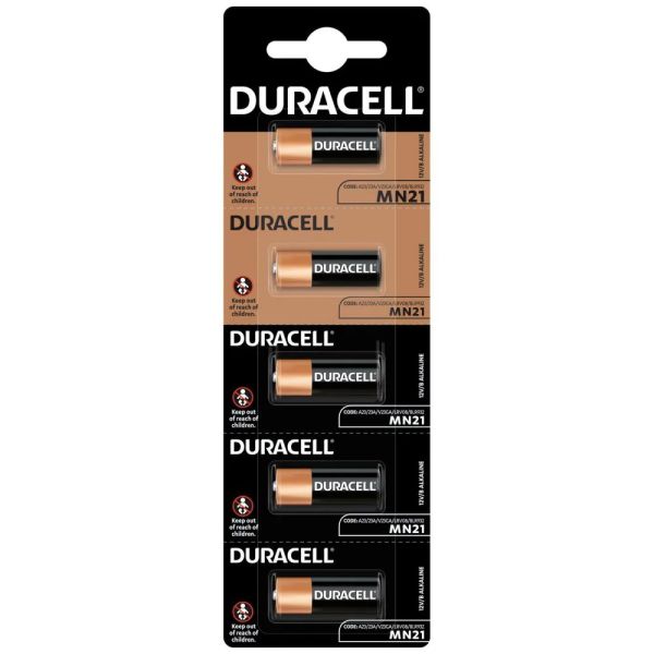 Duracell MN21 (A23) - 5 Batterien (12 Volt Alkali)