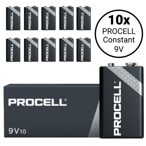 Procell 9V 6LR61 (PC1604) Constant - 10 Batterien