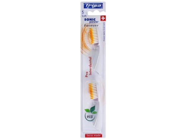Trisa Sonic Power Pro Interdental S, Weiss - 2 Zahnbürsten-Aufsätze