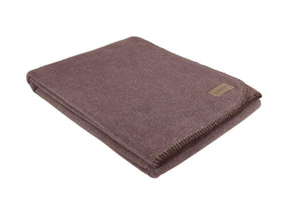 Eskimo Edelvelours Decke - Dunkelbraun