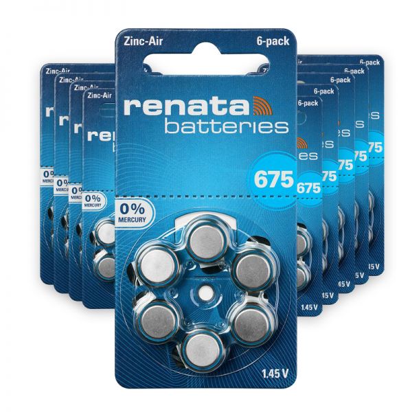 Renata ZA 675 Hörgerätebatterien 