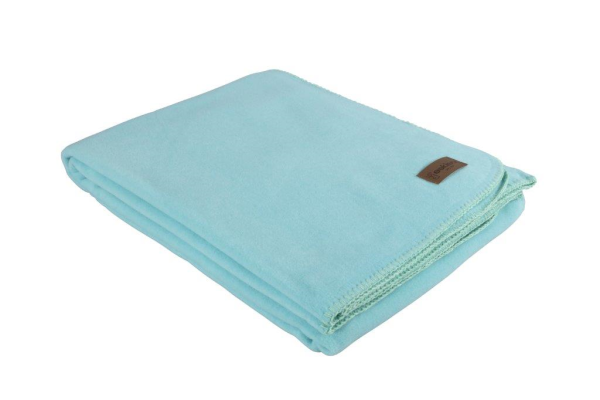 Eskimo Edelvelours Decke - Lagune