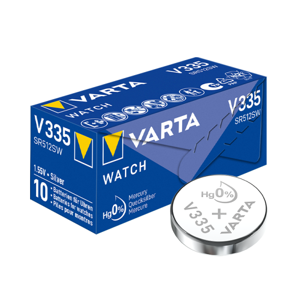 Varta V335 / SR512SW - 10 Knopfzellen