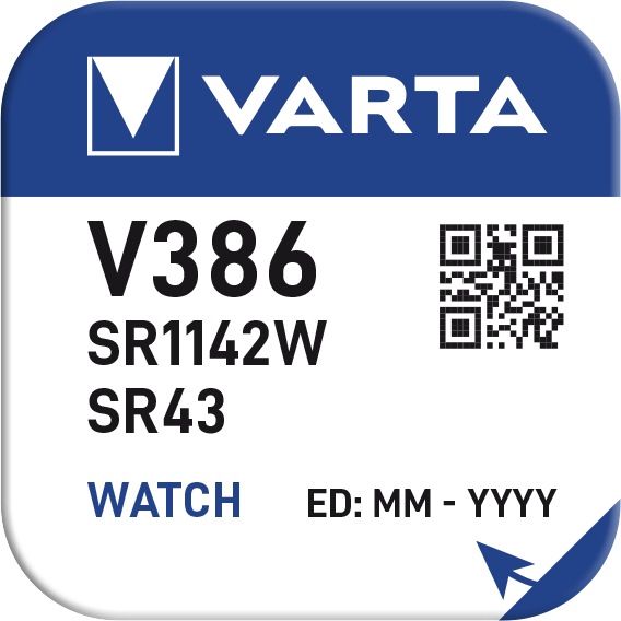 Varta V386 / SR1142W - 10 Knopfzellen