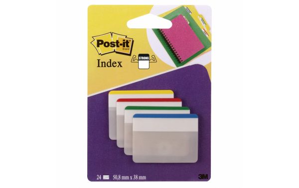 3M Post-it Index Strong flach, 4x6 Tabs