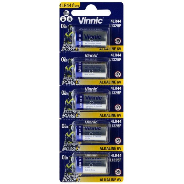 Vinnic 4LR44 (L1325F) - 5 Batterien (6 Volt Alkaline)