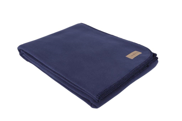 Eskimo Edelvelours Decke - Marine