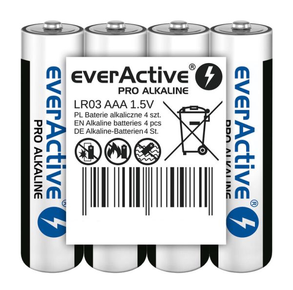 everActive Pro Alkaline AAA (LR03) - 4 Batterien