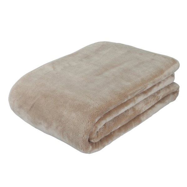 Eskimo Cashmina Sofadecke - Farbe Nougat (150x200cm)