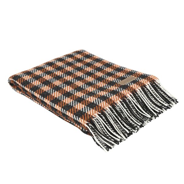 Eskimo Alpnach Decke, Merinowolle & Kaschmir (130x180 cm) - Terracotta
