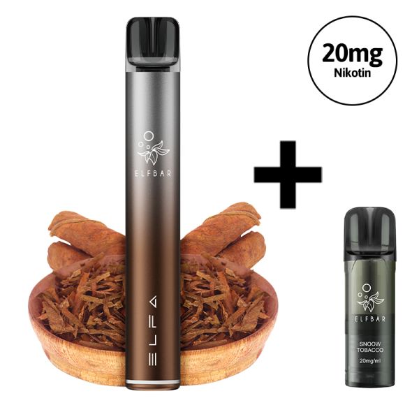 Elfbar ELFA Pro V2 Kit mit 1 Pod Snoow Tobacco (20mg) - Twilight Brown