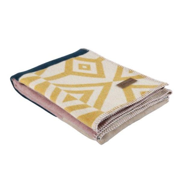 Eskimo Patchwork Decke, Merinowolle & andere Fasern (130x180 cm) - Multicolor