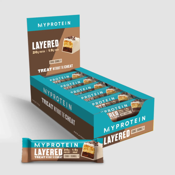 Myprotein Retail Layered Bar 12x60g (Cookie Crumble)