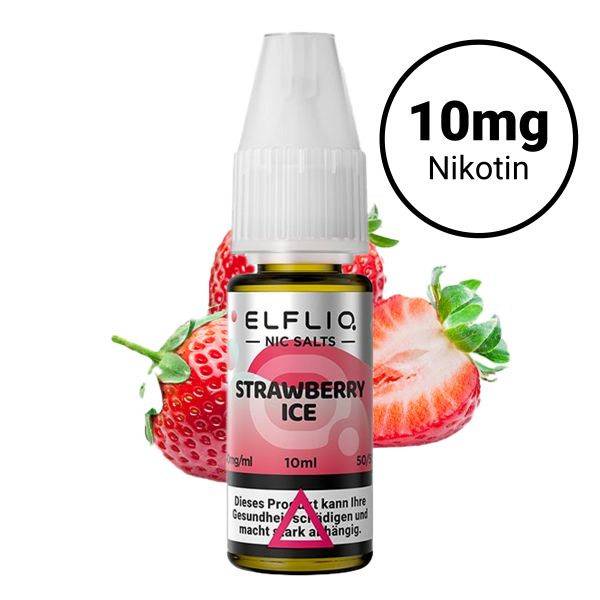 Elfbar Elfliq Nic Salts 10mg - Strawberry Ice