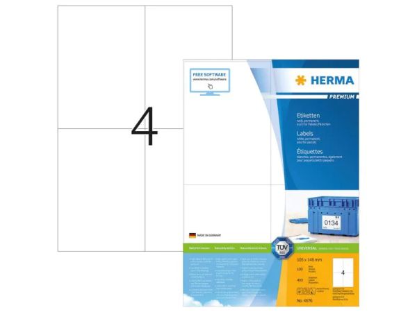 HERMA 4676, 105 x 148 mm - Universal-Etiketten