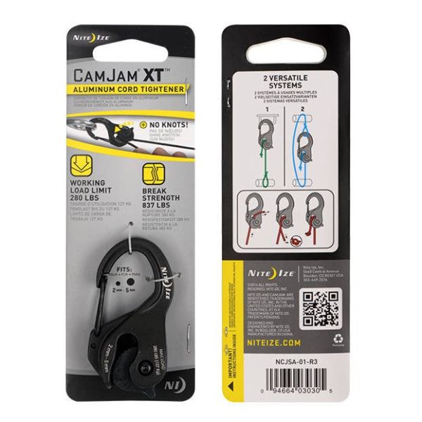 Nite Ize CamJam XT (Schwarz) - Schnurrspanner