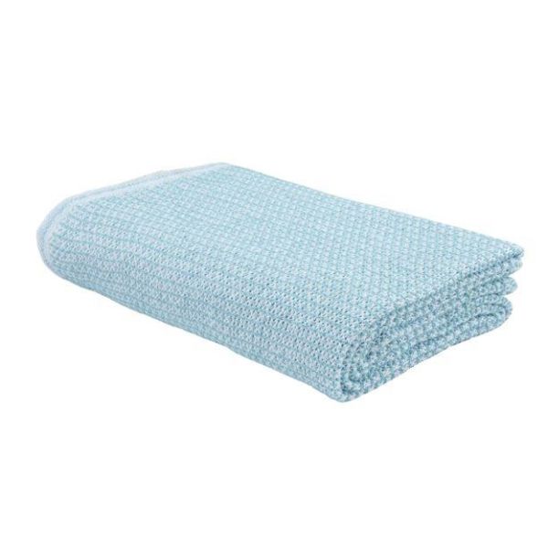 Eskimo Ascona Sommer-Decke (150x210cm) - Weiss/Aqua