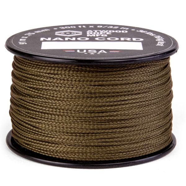 Atwood Rope MFG Nano Cord (Coyote / Coyote Brown) - 91 m Outdoor-Schnur