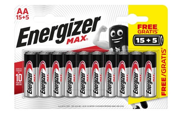 Energizer Max, AA - 20 Batterien
