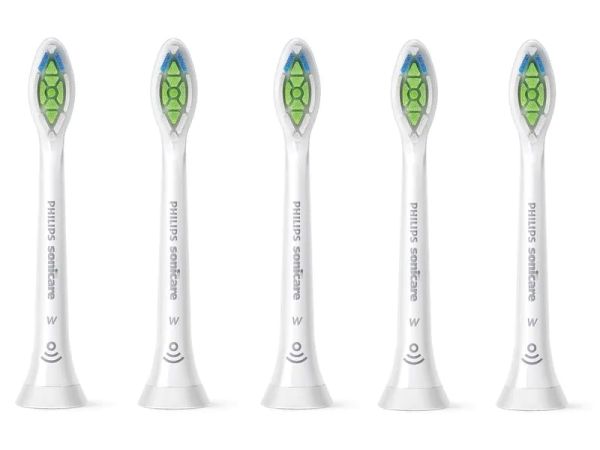 Philips Sonicare W2 Optimal White HX6065/10, Weiss - 5 Zahnbürsten-Aufsätze