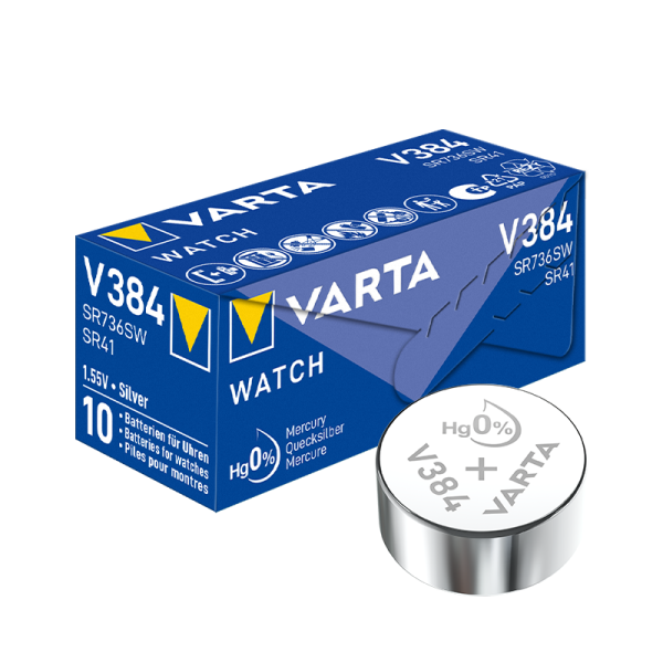 Varta V384 / SR736SW - 10 Knopfzellen