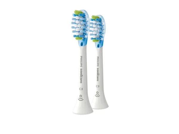 Philips C3 Premium Plaque Defence, Weiss - 2 Zahnbürsten-Aufsätze