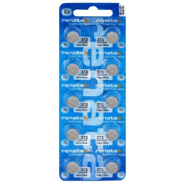 Renata 373 / SR916SW - 10 Knopfzellen Batterien (Swiss Made).