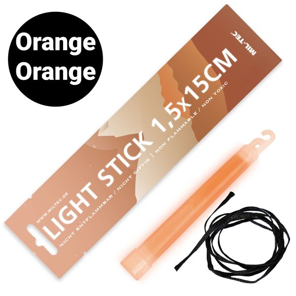 Mil-Tec Light Stick Knicklicht 15 cm Orange – Leuchtstab