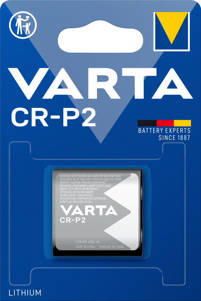 Varta Lithium CR-P2 - Batterie (6 Volt), ideal für Fotokameras usw.