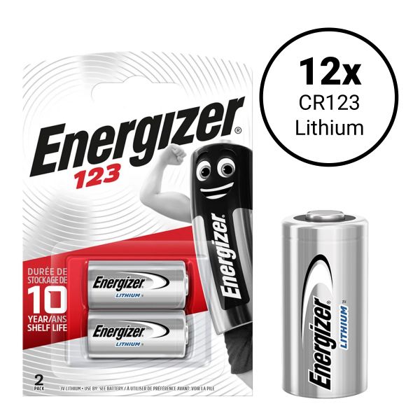 Energizer 123 Lithium - 12 Foto-Batterien 3 Volt