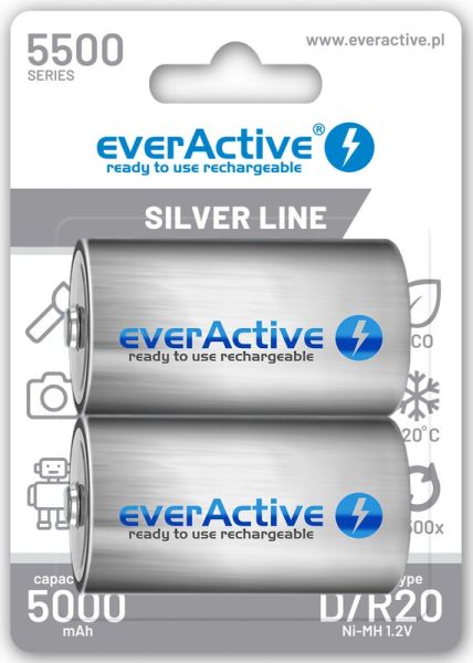 everActive D, 5500 mAh (Ni-MH) - 2 Akkus