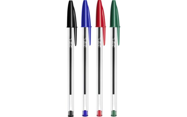 Bic Cristal Original, Mehrfarbig - 5 Kugelschreiber