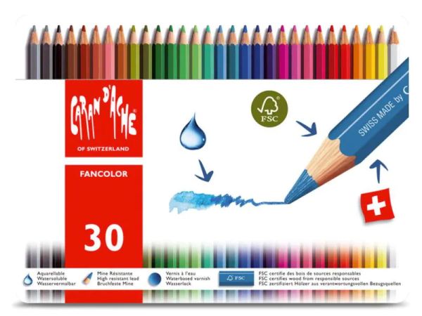 Caran d'Ache Fancolor, Aquarell - Farbstifte