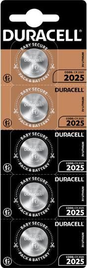 Duracell, CR2025 - 5 Knopfzellen