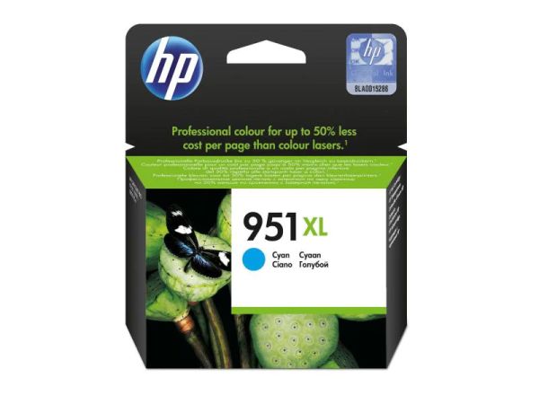 HP 951XL Tintenpatrone Cyan (Ciano) - Druckerpatrone Typ CN046AE#BGX
