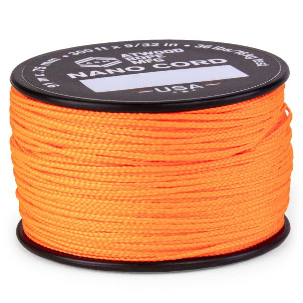 Atwood Rope MFG Nano Cord (Neonorange / Neon-Orange) - 91 m Outdoor-Schnur