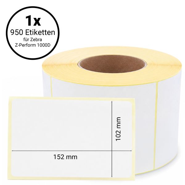 Audisana Z-Perform 1000D Thermodirekt (3007096-T) 102 x 152 mm - 950 Etiketten