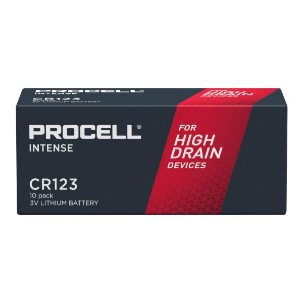 Procell CR123 (Lithium) Intense - 10 Batterien