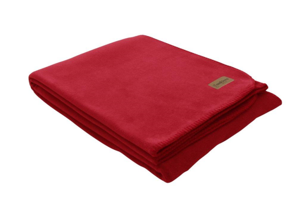 Eskimo Edelvelours Decke - CH-Rot