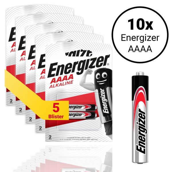 Energizer AAAA (LR61) - 10 Alkali Batterien 1.5 Volt