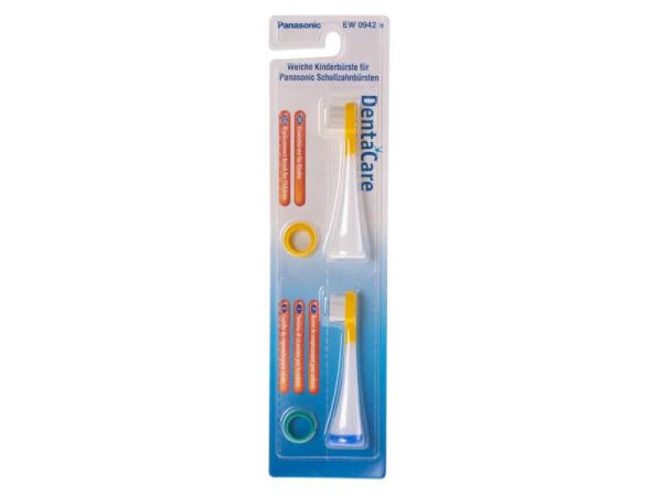 Panasonic Denta Care Kids EW0942, Weiss - 2 Zahnbürsten-Aufsätze