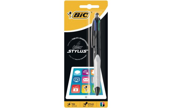Bic 4 Colours Stylus, Schwarz - Kugelschreiber
