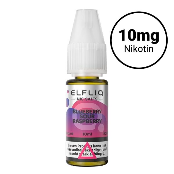 Elfbar Elfliq Nic Salts 10mg - Blueberry Sour Raspberry