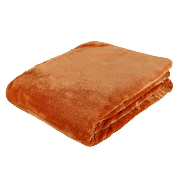 Eskimo (Terracotta-Orange) - Kuscheldecke