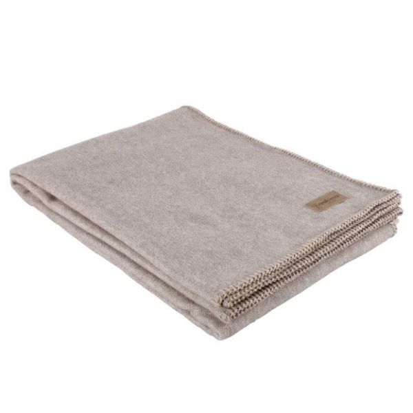 Eskimo Generoso Schlaf-Decke (150x220cm) mit Merino- und Kaschmiranteil - Beige
