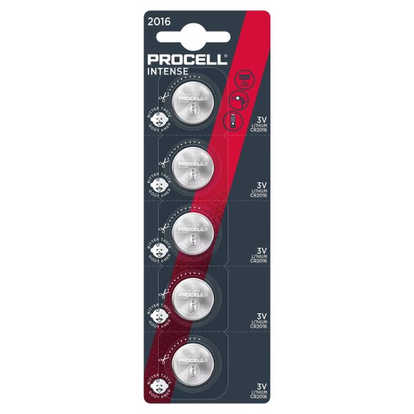 Duracell Batterie Procell - CR2016 Intense Lithium 5er Blister