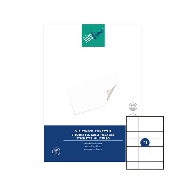 Büroline 500019, 70 x 42.3 mm - Universal-Etiketten