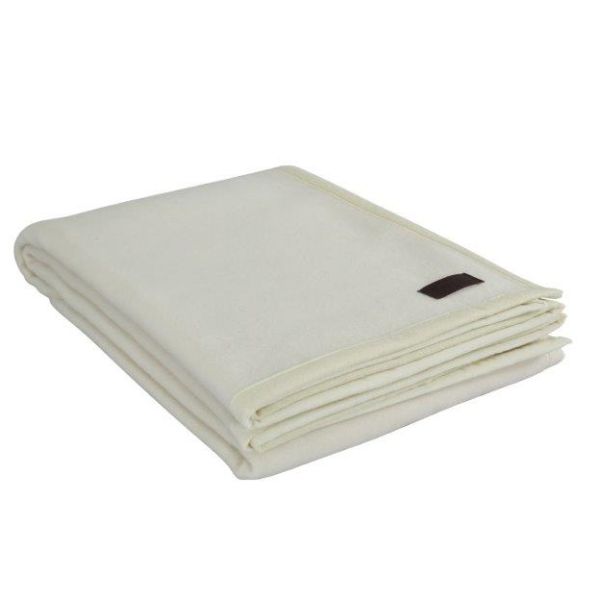 Eskimo Decke Athena (220x240cm) aus 100% Kaschmir - Wollweiss